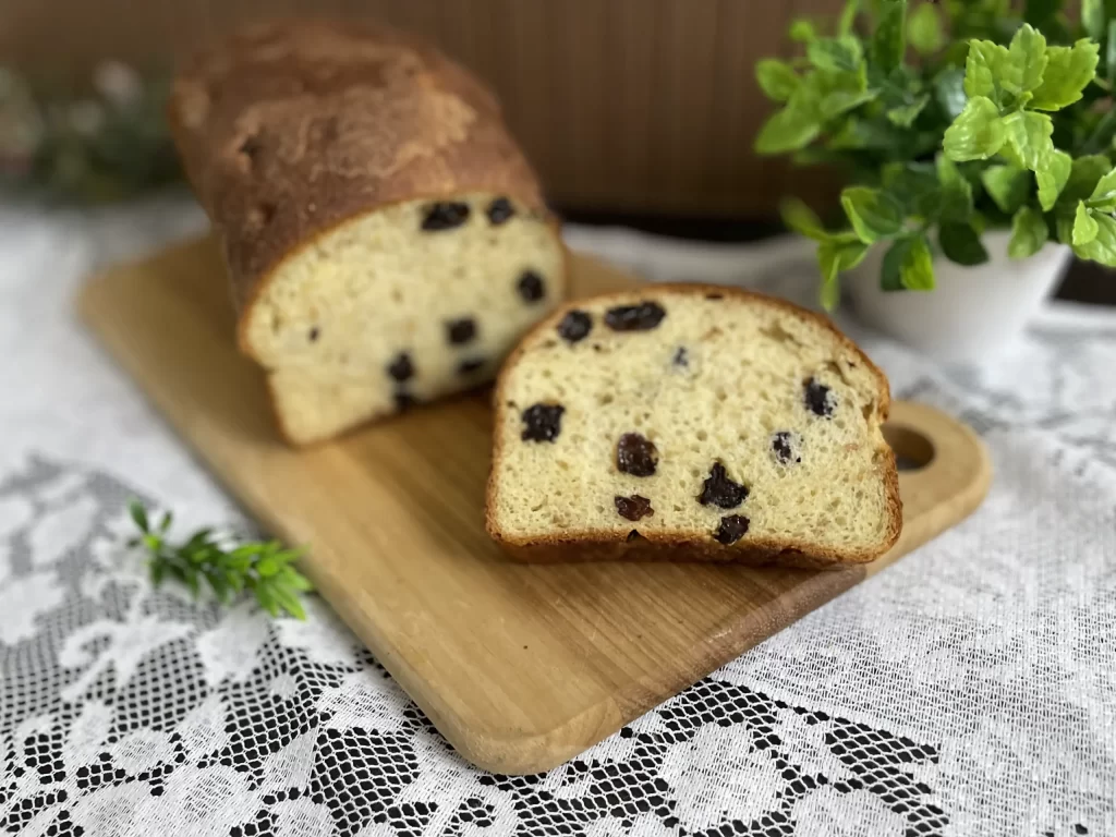 Pão de Uva Passa Sem Glúten