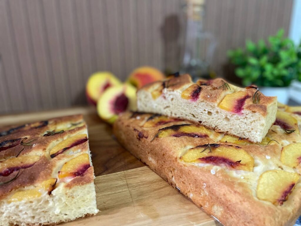 Focaccia de Pêssego