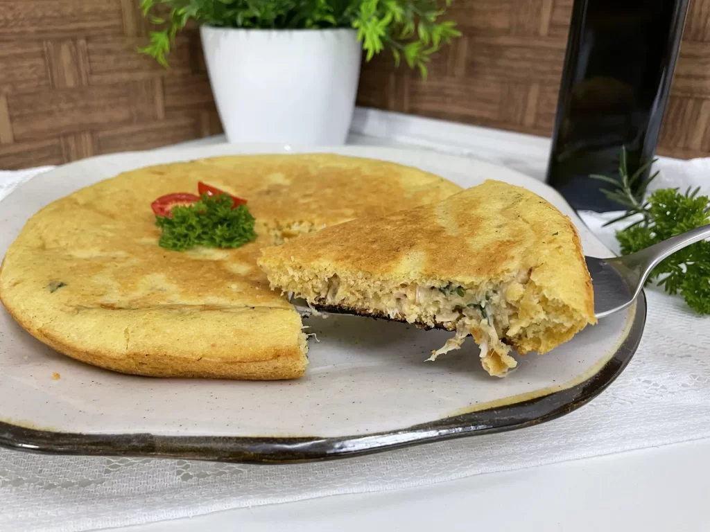 Pão Recheado de Frigideira